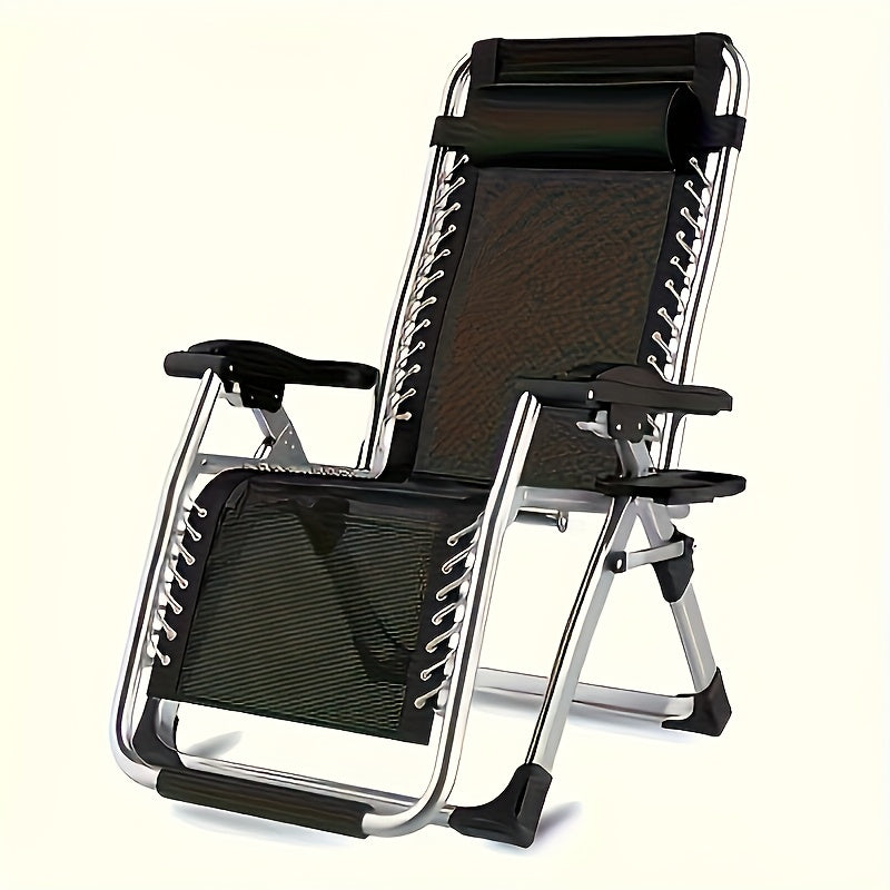 1pc Suporte para Copo de Cadeira de Gravidade Zero de Alta Resistncia com Slot para Celular  Bandeja de Plstico Durvel para Preso em Cadeiras de Praia e Lazer Ideal para Organizao Domstica e Relaxamento
